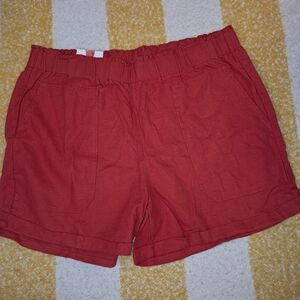 NWT Briggs brand Women's size xl linen blend shorts
